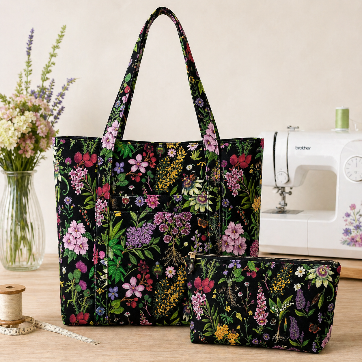 Timeless Treasures ROSIE-CD4173 Black 100% Cotton Fabric Tropical Floral Print – Quilting & Craft Fabric (TT Paradise Island 2)