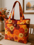 Timeless Treasures HARVEST CM4133 MUMS Chrysanthemum Mix Floral 100% Metallic Cotton Fabric | Quilting, Dressmaking & Craft Fabric (TT Give Thanks 1)