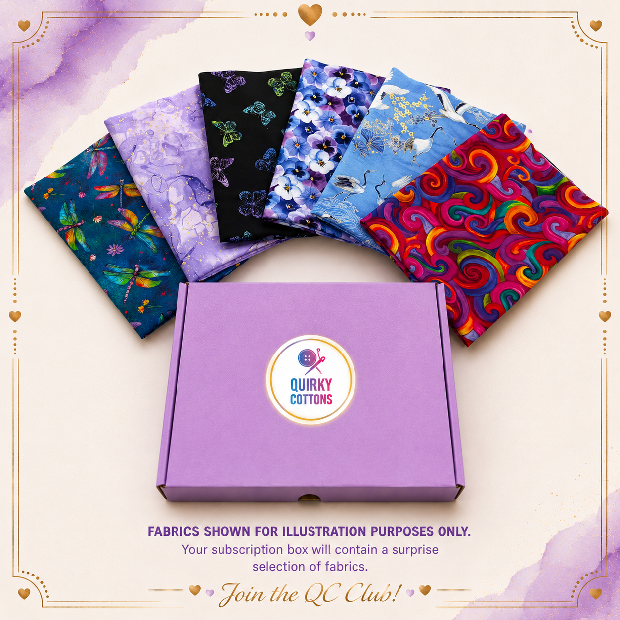 The Quirky Cottons Club – HALF METRE SILVER Edition