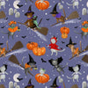 Dear Stella STELLA D3121 WISTERIA – Purranormal Halloween Cat 100% Cotton Fabric for Sewing & Crafts (DS Purranormal 1)