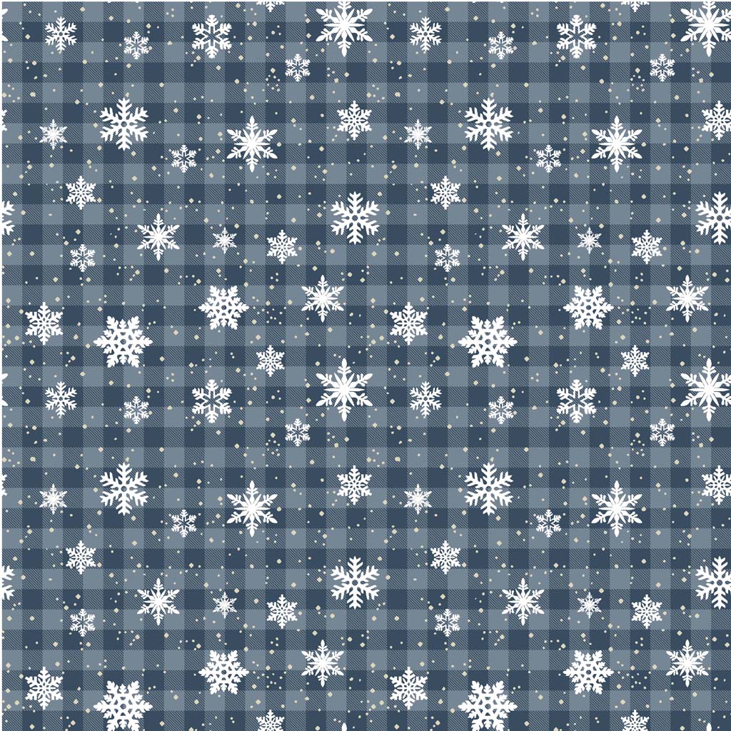 Michael Miller 10946 DUSK Falling Snowflakes Grey Festive Christmas 100% Cotton Fabric for Sewing & Crafts (MM Oh Deer! Winter Is Here 1)