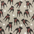 Quirky Cottons Dog Breed Loyal Staffie Animal Grey Remnant (21cm x 156cm QC Staffordshire Bull Terrier)