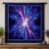 Hoffman T4910-701 DEEP AMETHYST Lightning Bolt 100% Cotton Fabric PANEL (Hoff Bolt 2 Panel)