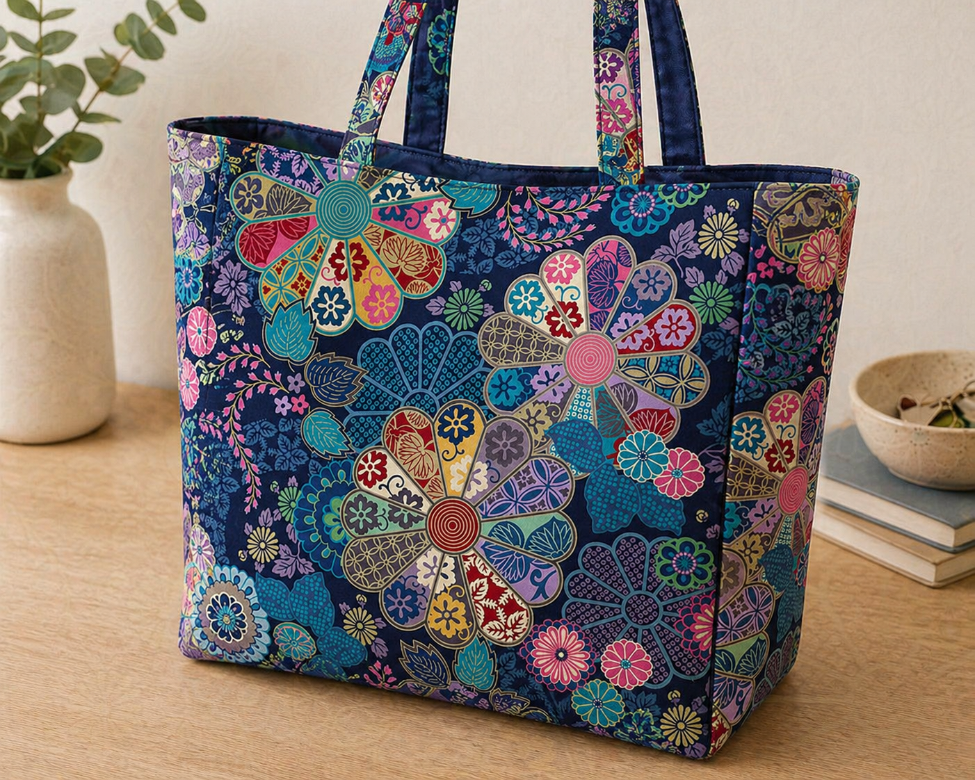 Michael Miller CM12661-NAVY-D Garden Grace Navy 100% Metallic Cotton Fabric for Sewing & Crafts (MM Kamakura Sisters 2)