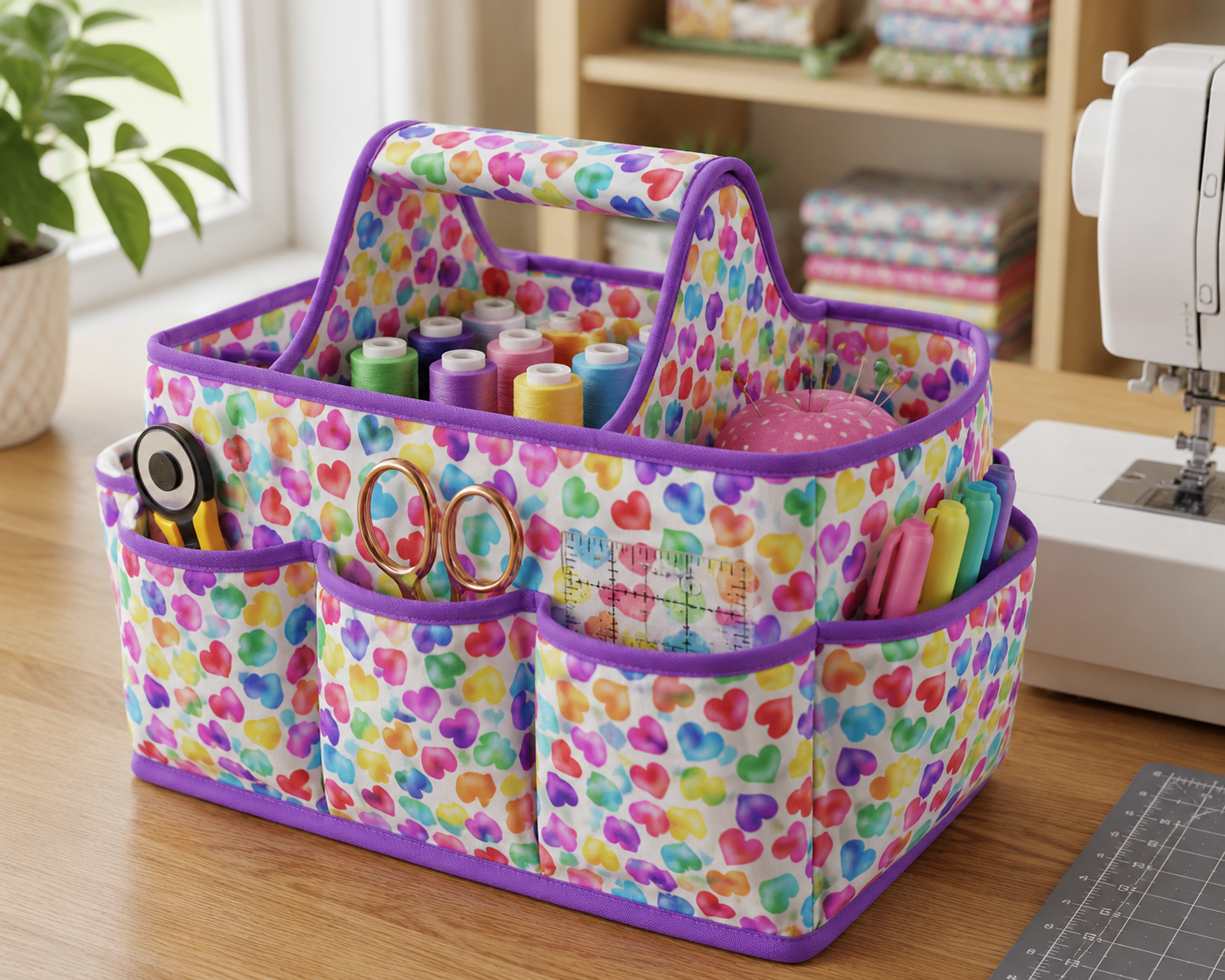 Nutex 81930 Colour 3 Princess Dreams Multicoloured Hearts 100% Cotton Fabric (Nutex Princess Dreams 1)