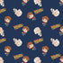 Camelot Fabrics Marty McFly Dr. Emmett Characters Blue Remnant (40cm x 110cm Back To The Future 3)