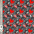 Quirky Cottons Red Hearts Love Valentine Black Remnant (32cm x 156cm QC Be My Valentine)