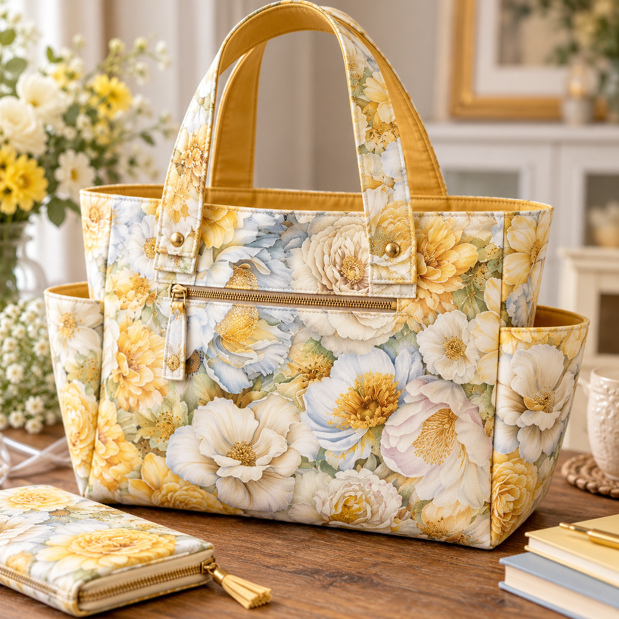 Timeless Treasures FLEUR CD4355 CREAM Packed Flower Heads Cream/Yellow 100% Cotton Fabric | Quilting, Dressmaking & Craft Fabric (TT Lumiere 5)