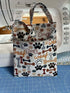 Timeless Treasures Dog Bones and Text Paw Prints Cream Animal Pet (TT Dog Bones & Paw Prints)