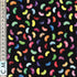 Quirky Cottons Multi-Coloured Candy Children's Sweets Treats Black Remnant (51cm x 156cm QC Jelly Beans)