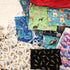Mixed Fabric (lots of dog fabric) And Plain Ivory/White Fabric Scrap Bundle 500g (Scrap Bundle)