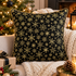 Timeless Treasures Christmas Holiday Festive Winter Snowflakes Gold Metallic Black (TT Winter Rose 9)