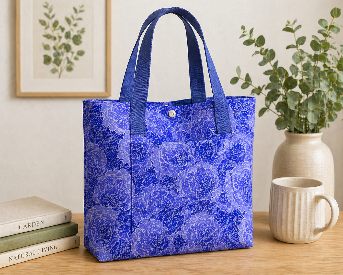 Timeless Treasures FLORA-CD4055 Blue Floral Quilting Cotton Fabric (FAT QUARTER - TT Living Color 5)