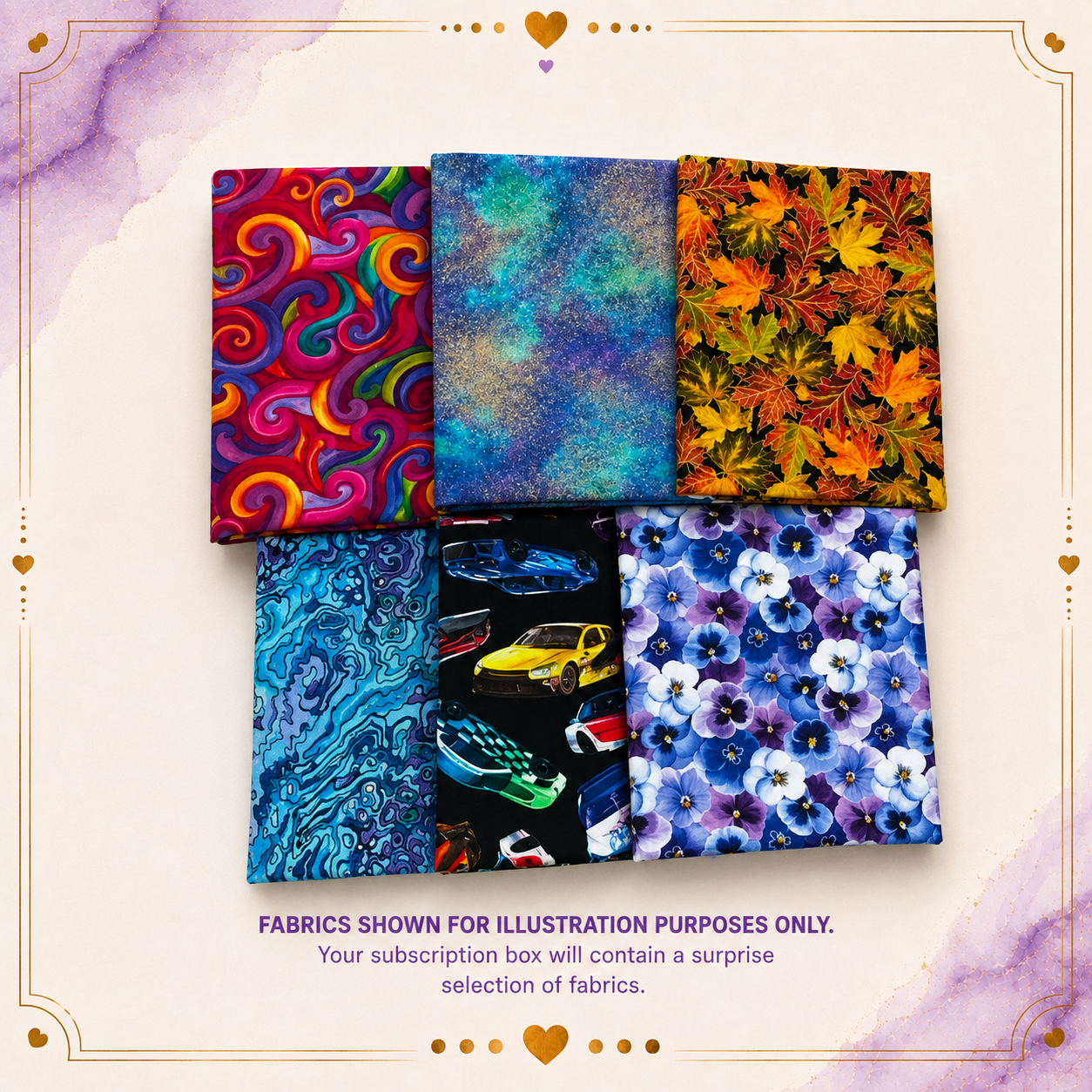 The Quirky Cottons Club – 1 METRE GOLD Edition