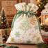 P & B Textiles TTRE 6304 W Turnowsky Treasures Festive Holiday Trees & Stars Cream Christmas Quilting 100% Cotton Fabric for Sewing & Crafts (PB Turnowsky Treasures 2)