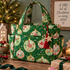 P & B Textiles TTRE 6309 G Turnowsky Treasures Festive Holiday Baubles Decorations Green Christmas Quilting 100% Cotton Fabric for Sewing & Crafts (PB Turnowsky Treasures 5)