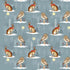 Nutex 80970 Colour 1 Winter Moon Snowy Owl & Hare Winter Grey 100% Cotton Fabric For Sewing & Crafts (Nutex Winter Moon 1)