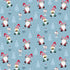 Nutex 81170 Colour 1 Winter Gonks Santa Hats Blue Festive Christmas 100% Cotton Fabric For Sewing & Crafts (Nutex Winter Gonks 1)