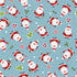 Nutex 81350 Colour 1 Little Santa Father Christmas Novelty Blue Festive Christmas 100% Cotton Fabric For Sewing & Crafts (Nutex Little Santa 1)