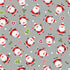 Nutex 81350 Colour 2 Little Santa Father Christmas Novelty Grey Festive Christmas 100% Cotton Fabric For Sewing & Crafts (Nutex Little Santa 2)