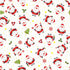 Nutex 81350 Colour 3 Little Santa Father Christmas Novelty White Festive Christmas 100% Cotton Fabric For Sewing & Crafts (Nutex Little Santa 3)