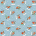 Nutex 81370 Colour 1 Winter Wonderland Cosy Charming Red Robin Christmas Festive Blue 100% Cotton Fabric For Sewing & Crafts (Nutex Wonderland 1)
