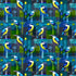 Nutex 81640 Kingfishers Colour 1 Blue Kingfishers 100% Cotton Fabric (Nutex Kingfishers 1)