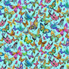 Nutex 81860 Luminous Colour 4 Butterfly 100% Cotton Fabric for Sewing & Crafts (Nutex Luminous 4)