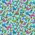 Nutex 81860 Luminous Colour 4 Butterfly 100% Cotton Fabric for Sewing & Crafts (Nutex Luminous 4)