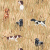 Nutex 82010 Country Pheasants Gundog Working Dog 100% Cotton Fabric for Sewing & Crafts (Nutex Country Pheasants 3)