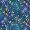 Nutex 82030 Dragonflies Colour 2 Dragonfly 100% Cotton Fabric for Sewing & Crafts (Nutex Dragonflies 1)