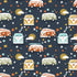 Nutex 82040 Retro Vibes Colour 1 Retro Campervans 100% Cotton Fabric (Nutex Retro Vibes)