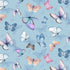 Nutex 82100 Butterfly Garden Pastel Butterfly 100% Cotton Fabric for Sewing & Crafts (Nutex Butterfly Garden 2)
