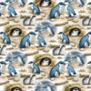 Nutex 82340 Little Blue Penguin Colour 101 Fun Whimsical Adorable Penguins Coastal 100% Cotton Fabric For Sewing & Crafts (Nutex Little Penguin 1)