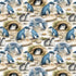 Nutex 82340 Little Blue Penguin Colour 101 Fun Whimsical Adorable Penguins Coastal 100% Cotton Fabric For Sewing & Crafts (Nutex Little Penguin 1)