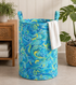 Michael Miller DDC12608-TURQ-D Rolling Waves Turquoise Pattern 100% Cotton Fabric for Sewing & Crafts (MM Divine Oceania 3)