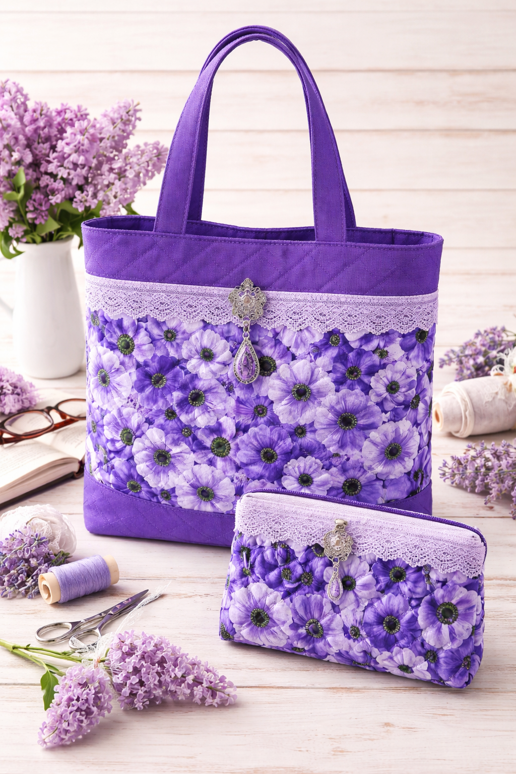 Timeless Treasures MEADOW CD3953 Purple 100% Cotton Fabric – Anemone Floral Quilting & Craft Material (TT Meadow Bloom 3)