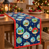 P & B Textiles TTRE 6308 DB Turnowsky Treasures Festive Holiday Baubles Decorations Blue Christmas Quilting 100% Cotton Fabric for Sewing & Crafts (PB Turnowsky Treasures 4)