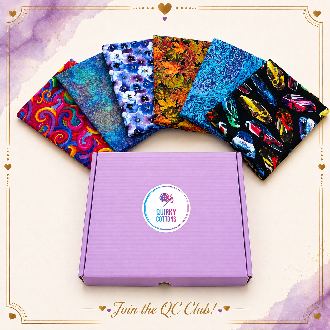 The Quirky Cottons Club – 1 METRE GOLD Edition