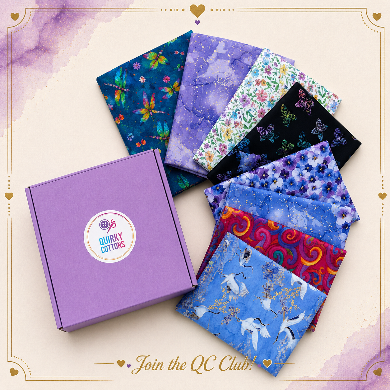 The Quirky Cottons Club – HALF METRE GOLD Edition