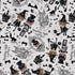 Timeless Treasures Halloween Costumed Kittens Animal Cats Spooky Bats Haunted Night Grey (TT Pick Your Poison 2)