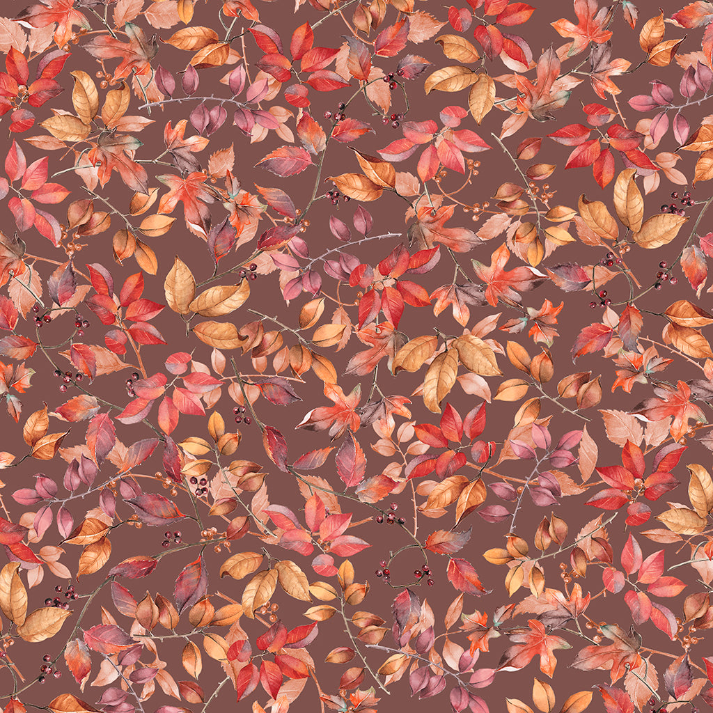 P & B Textiles BOUN 5882 Z Bountiful Autumn Leaves 100% Cotton Fabric for Sewing & Crafts (PB Bountiful 4)
