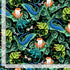 Timeless Treasures Geckos Chameleon Frogs Lizards Nature Animals Leaves Black (TT Lizards 1)