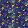 Timeless Treasures BUG CD4359 ROYAL Luminous Flying Butterflies Blue 100% Cotton Fabric | Quilting, Dressmaking & Craft Fabric (TT Lumiere 1)
