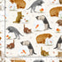 Timeless Treasures Cats And Fish Bowl Cream Remnant (49cm x 54cm TT You Had Me At Meow 1)
