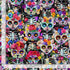 Timeless Treasures Packed Skeleton Floral Cats Spooky Halloween Animal Black (TT Day Of The Dead 2)