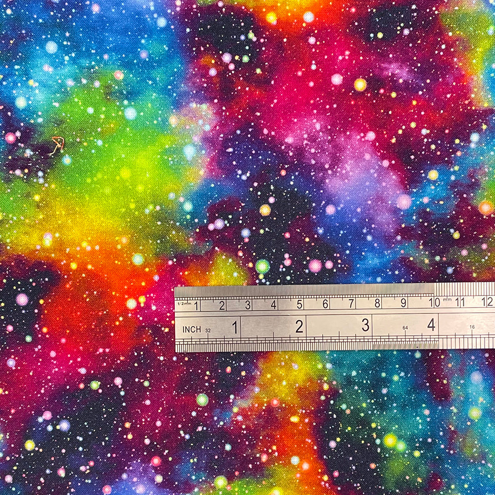 Crafty By Chatham Glyn CC154 SPACE 6  100% Cotton Digital Extra Wide Fabric – Galaxy Star Print Craft Fabric (CC Space 1)