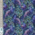 Quirky Cottons Animal Wildlife Elegant Bird Peafowl Peahen Feathers Eyes Purple (QC Purple Peacocks- METRE PIECE)