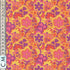 Quirky Cottons Retro Old School Psychedelic Hippie Design Hearts Orange (QC Groovy Flowers 1- METRE PIECE)