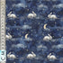 PREORDER Quirky Cottons Rabbit Clouds Night Space Stars Dark Navy (PREORDER QC Moon Bunny)